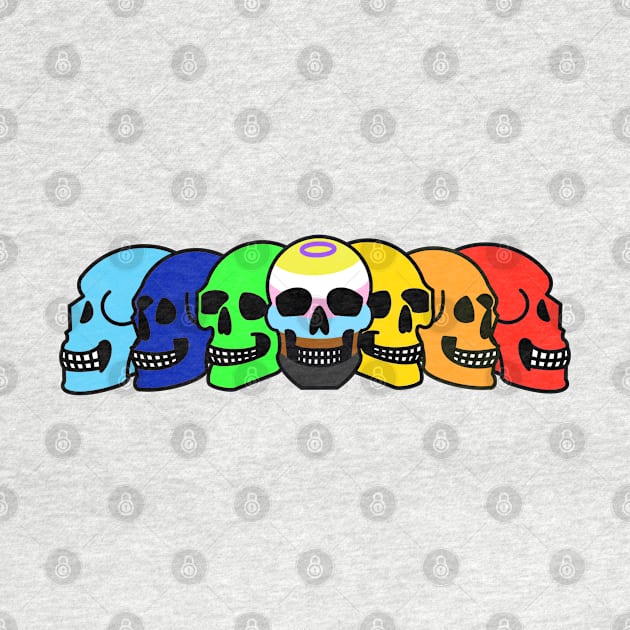 Pride Skulls Flag by FilthyAnimals